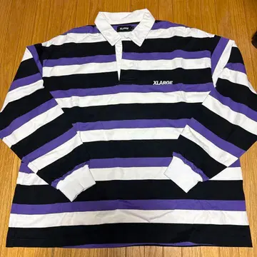 컨디션 최상 XLARGE 스트라이프 럭비 셔츠 L 사이즈
