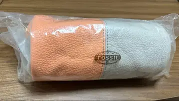 FOSSIL 가죽 파우치 오렌지 그레이