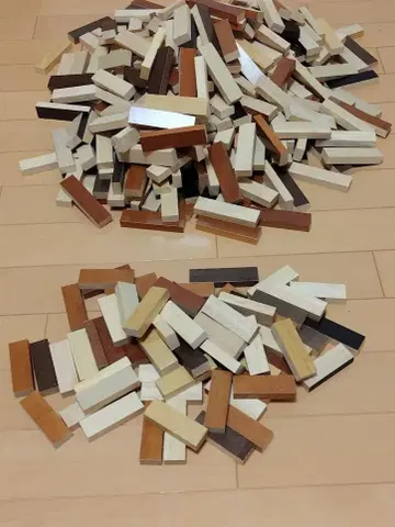 [ 새상품급 무료배송 ] 쌓기 나무 (나무 조각) 407개