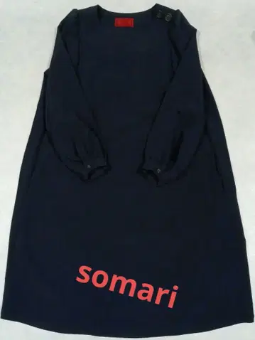 somari 네이비 긴팔 원피스