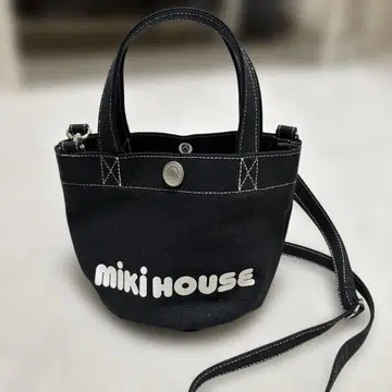 MIKI HOUSE 블랙 토트백