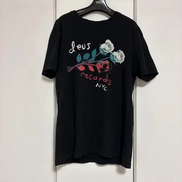 [ 구제 의류 ] Deus Records 꽃무늬 프린트 T셔츠