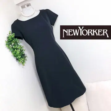 뉴요커의 심플 고급 원피스 9호 M 다크 네이비
