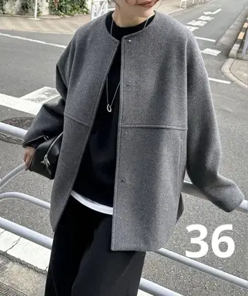 JOURNAL STANDARD 슈퍼 140 비버 노카라 숏코트