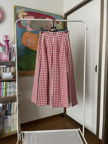 [ JILLSTUART ] 깅엄 체크 플리츠 스커트