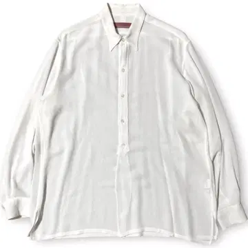 Y's for men 90s 아카이브 빨간색 라벨 레이온 셔츠 화이트