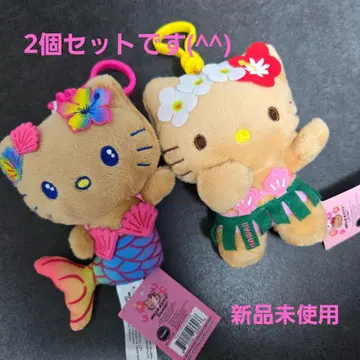 일광화상 키티 하와이 한정판 봉제 인형 세트