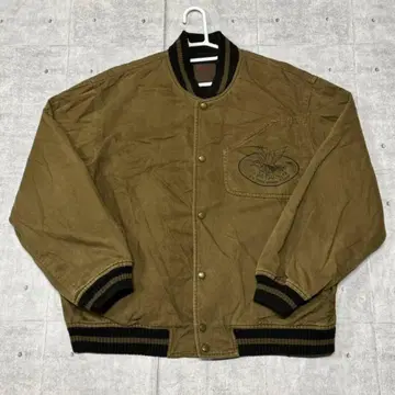 80s BATSU 안감 부착 코튼 바시티 자켓 vintage 남성용 바츠
