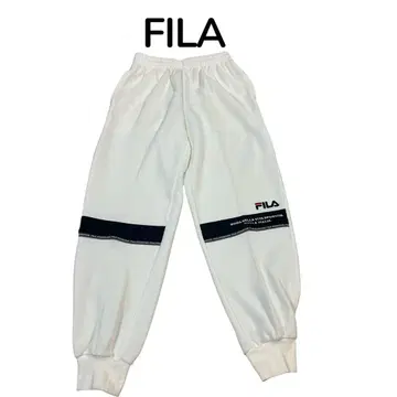 미사용 새상품! FILA 휠라 로고 스웨트 팬츠 저지 S 화이트