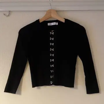 ZARA 자라 가디건 블랙 리브