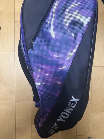 YONEX 보라색 블랙 라켓백