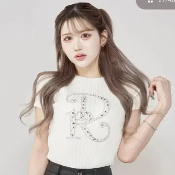 Darich DR 비쥬 리브 니트탑 WHT