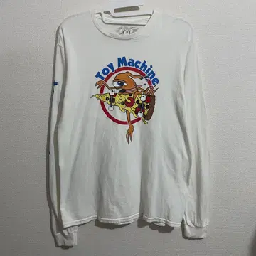 Toy Machine 토이머신 롱 슬리브 티셔츠 프린트 화이트