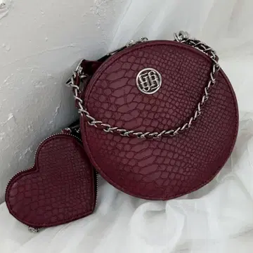 GYDA 2WAY 하트 미니 파우치 포함 서클 백