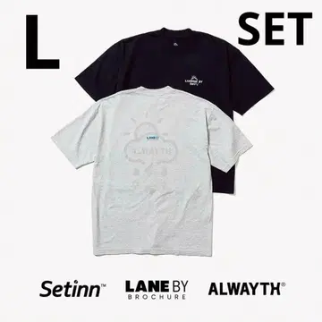 새상품 Setinn LANE BY PROOF TEE 2장 세트
