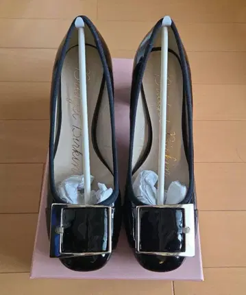 브리지트 버킨 블랙 펌프스 버클 포함 24cm 새상품