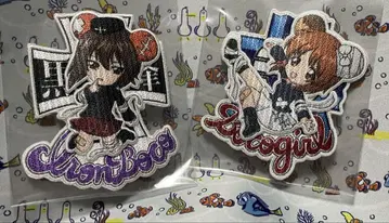 걸즈앤판처 니시즈미 미호 니시즈미 마호 2개 세트 자수 패치