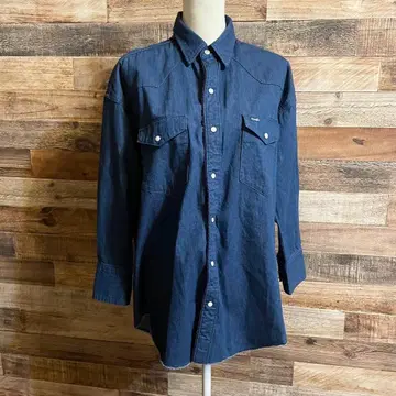 maturely 별주 Wrangler 데님 셔츠 웨스턴 셔츠