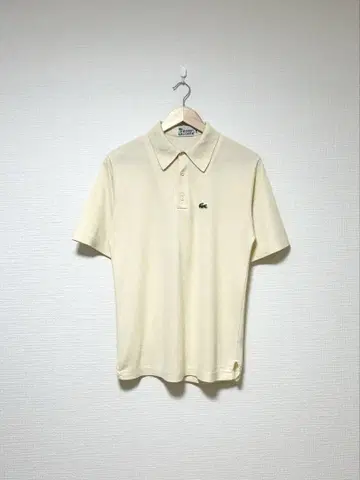 70s IZOD LACOSTE 사슴 피케 셔츠 아이보리