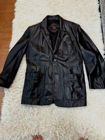 처분 가격 가죽 테일러드 자켓 블레이저 소가죽