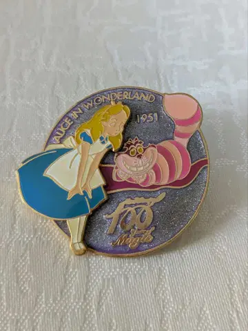 월트 디즈니 탄생 100주년 기념 원더랜드 앨리스 핀 배지