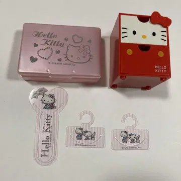 헬로키티 잡화 케이스 미니 서랍장 헤이세이 레트로 y2k