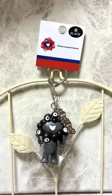 블랙 미야쿠미야쿠 입체 PVC 키링 플레이트 포함 엑스포 새상품 블랙