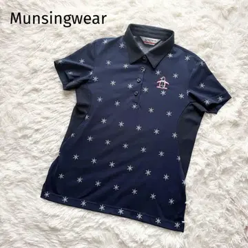 [ 새상품급 ] 먼싱웨어 네이비 피케 셔츠 여성용 올 패턴 사이즈 L