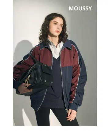 OVERSIZED RACING 블루종 MOUSSY 마우지