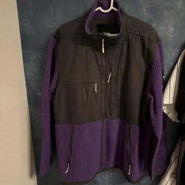 THE NORTH FACE 플리스 자켓 XL 블랙 보라색