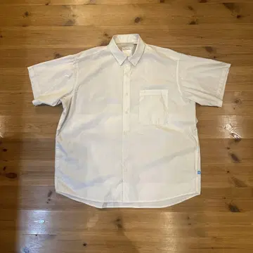 페이퍼 스카이 Magazine Check Big Half Shirt M