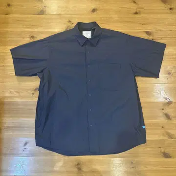 페이퍼 스카이 Magazine Check Big Half Shirt M