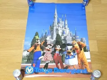 새상품 80년대 빈티지 초기 도쿄 디즈니랜드 신데렐라 성 미키
