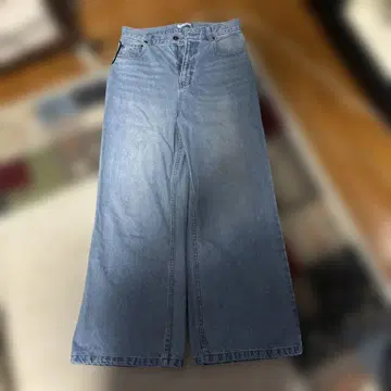 Regen Glanz 와이드 배기 데님 팬츠