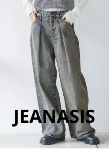 JEANASIS / 턱 데님 와이드 팬츠