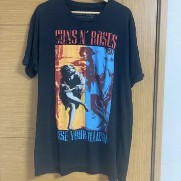 GUNS N' ROSES 건즈 반팔 티셔츠 L 사이즈 블랙