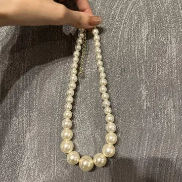 BEAMS 펄 비즈 목걸이
