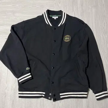 LACOSTE x BEAMS / 스웻 스타디움 재킷 블랙