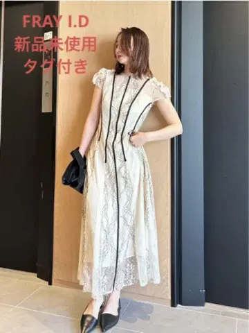 FRAY I.D 프레이 아이디 레이스콤비내로우드레스