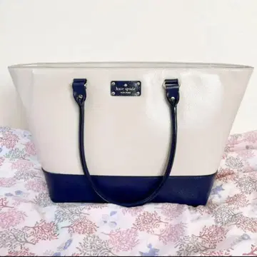 kate spade 토트백 화이트/네이비