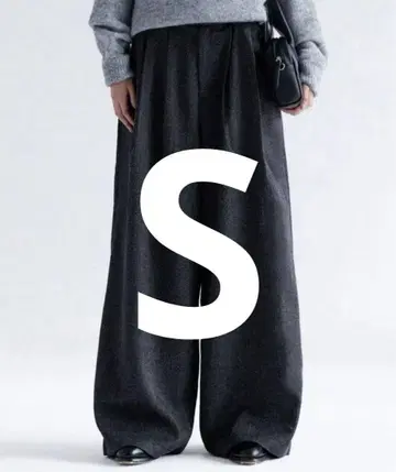 SINSS 3-Tuck wide straight slacks