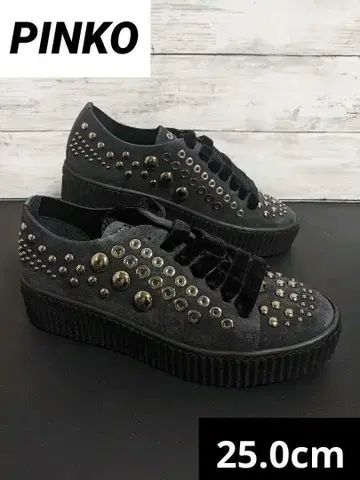 PINKO ISEO1 스니커즈 스웨이드 스니커즈 39 25.0cm
