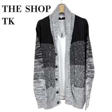 THE SHOP TK 가디건 상의 숄카라 가디건