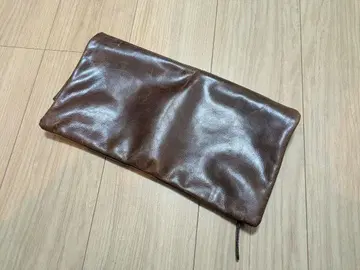 BICASH 브라운 클러치백