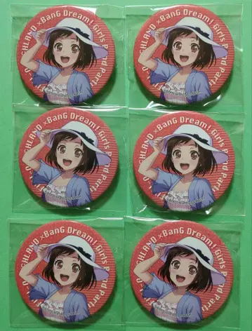 뱅드림 걸즈 밴드 파티! 하자와 츠구미 캔뱃지 후지큐 하이랜드