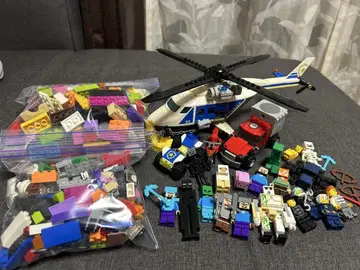 상호 마인크래프트 인형 폴리스 헬리콥터 추적 LEGO 블록 세트