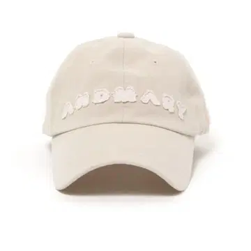 ANDMARY 마리 Mary 로고 캡 베이지