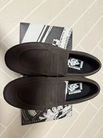 VANS 스케이트 로퍼 다크 브라운 10