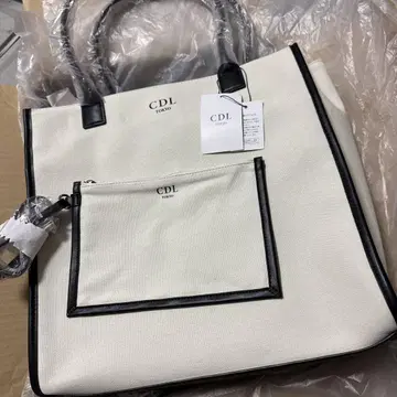 CDL 화이트 토트백
