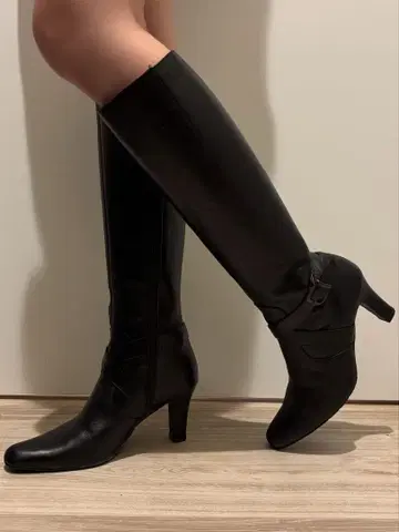 빈티지 롱 가죽 부츠 24cm y2k